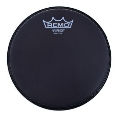 Remo 16'' Black Suede Ambassador Bass Drum